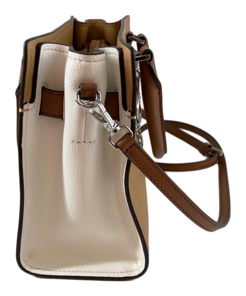 MICHAEL KORS（マイケル・コース）MICHAEL KORS (マイケル・コース) ハミルトン サッチェル スモール 2WAYバッグ ベージュの古着・服飾アイテム