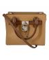 MICHAEL KORS（マイケル・コース）の古着「ハミルトン サッチェル スモール 2WAYバッグ」｜ベージュ