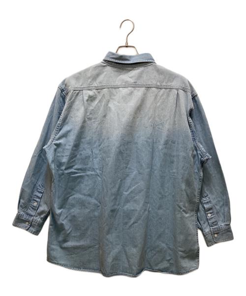 Loungedress GALLARDAGALANTE（ラウンジドレス ガリャルダガランテ）Loungedress GALLARDAGALANTE (ラウンジドレス ガリャルダガランテ) オーバーサイズデニムシャツ ブルー サイズ:F 未使用品の古着・服飾アイテム