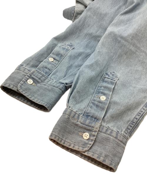 Loungedress GALLARDAGALANTE（ラウンジドレス ガリャルダガランテ）Loungedress GALLARDAGALANTE (ラウンジドレス ガリャルダガランテ) オーバーサイズデニムシャツ ブルー サイズ:F 未使用品の古着・服飾アイテム