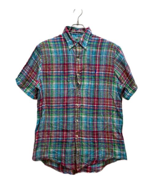 POLO RALPH LAUREN（ポロ・ラルフローレン）POLO RALPH LAUREN (ポロ・ラルフローレン) リネンチェックシャツ マルチカラー サイズ:Mの古着・服飾アイテム