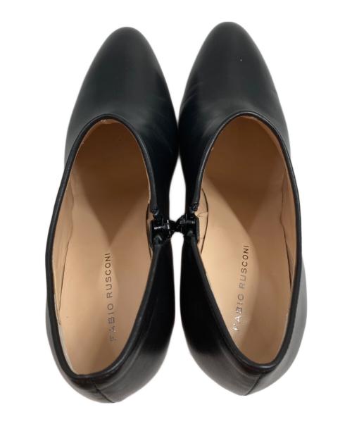 FABIO RUSCONI（ファビオルスコーニ）FABIO RUSCONI (ファビオルスコーニ) サイドジップレザーブーティ ブラック サイズ: 37 1/2の古着・服飾アイテム