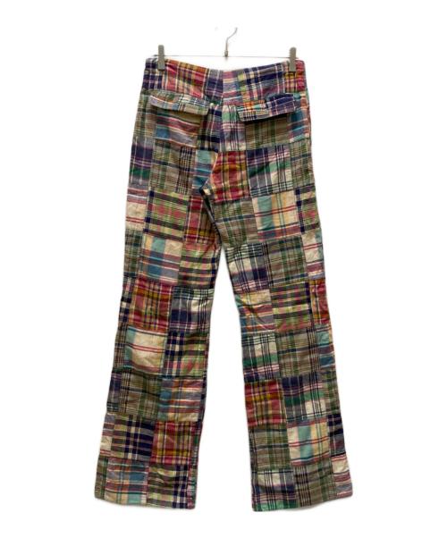RALPH LAUREN（ラルフローレン）RALPH LAUREN (ラルフローレン) パッチワークチェックフレアパンツ マルチカラー サイズ:Sの古着・服飾アイテム