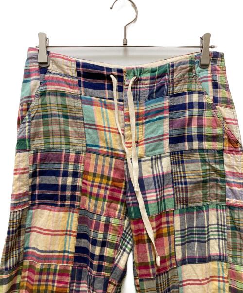 RALPH LAUREN（ラルフローレン）RALPH LAUREN (ラルフローレン) パッチワークチェックフレアパンツ マルチカラー サイズ:Sの古着・服飾アイテム