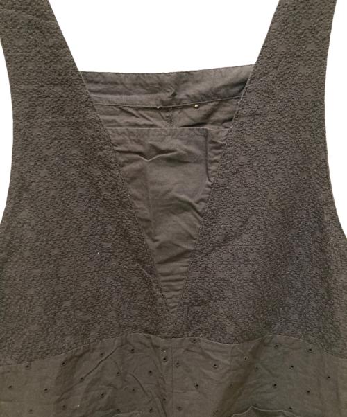 SLOBE IENA（スローブ イエナ）SLOBE IENA (スローブ イエナ) エンブロイダリーオーバーオール ブラック サイズ:表記なしの古着・服飾アイテム