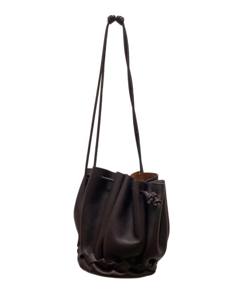 HEREU（ヘリュー）HEREU (ヘリュー) モリナ クロスボディ バケット ショルダーバッグ ブラウンの古着・服飾アイテム