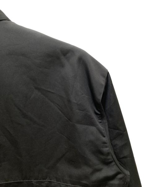 JOHN LAWRENCE SULLIVAN（ジョン ローレンス サリバン）JOHN LAWRENCE SULLIVAN (ジョン ローレンス サリバン) グログランレースアップシャツ ブラック サイズ:0Sの古着・服飾アイテム