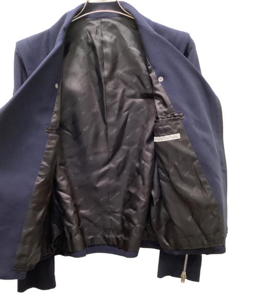 JOHN LAWRENCE SULLIVAN（ジョン ローレンス サリバン）JOHN LAWRENCE SULLIVAN (ジョン ローレンス サリバン) ダブルライダースジャケット ネイビー サイズ:36の古着・服飾アイテム