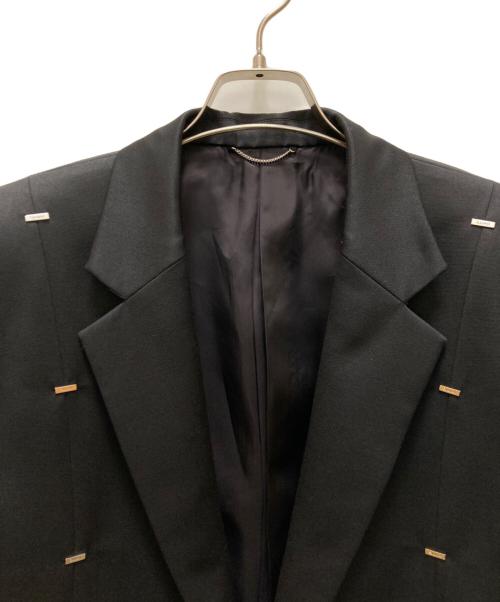 JOHN LAWRENCE SULLIVAN（ジョン ローレンス サリバン）JOHN LAWRENCE SULLIVAN (ジョン ローレンス サリバン) ウールメタルライン テーラードジャケット ブラック サイズ:48の古着・服飾アイテム