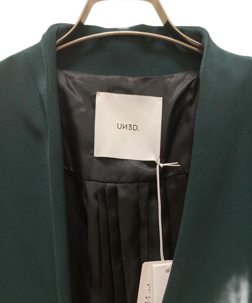 UN3D.（アンスリード）UN3D. (アンスリード) ノーカラーコート グレー サイズ:36の古着・服飾アイテム