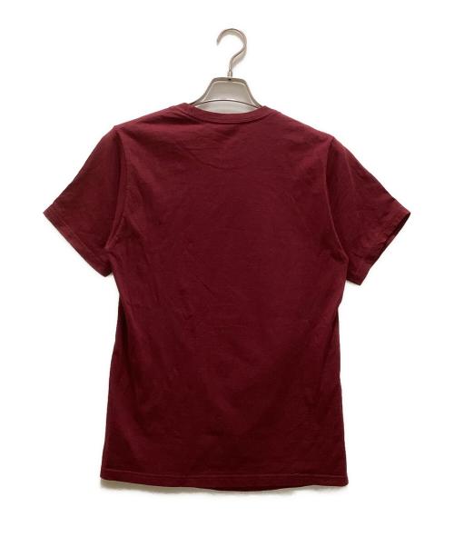 stussy（ステューシー）stussy (ステューシー) トライバルマスクプリントTシャツ パープル サイズ:Sの古着・服飾アイテム