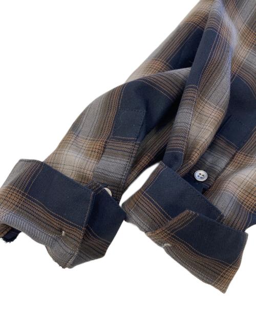Spick and Span（スピック＆スパン）Spick and Span (スピック＆スパン) TRツイルチェックシャツ ブラウン×ブラック サイズ:不明の古着・服飾アイテム