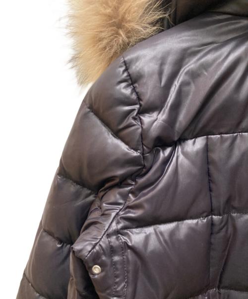 BURBERRY BLUE LABEL（バーバリーロンドンブルーレーベル）BURBERRY BLUE LABEL (バーバリーロンドンブルーレーベル) 裏地チェックダウンコート ブラック サイズ:38の古着・服飾アイテム