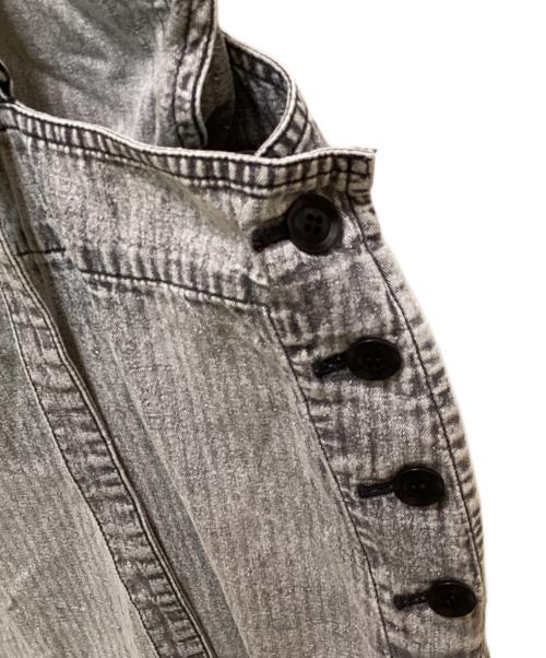 Y's（ワイズ）Y's (ワイズ) ヘリンボーンノースリーブワンピース グレー サイズ:2の古着・服飾アイテム