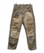 whiz limitedウィズリミテッド）の古着「パッチワークパンツ」｜ベージュ