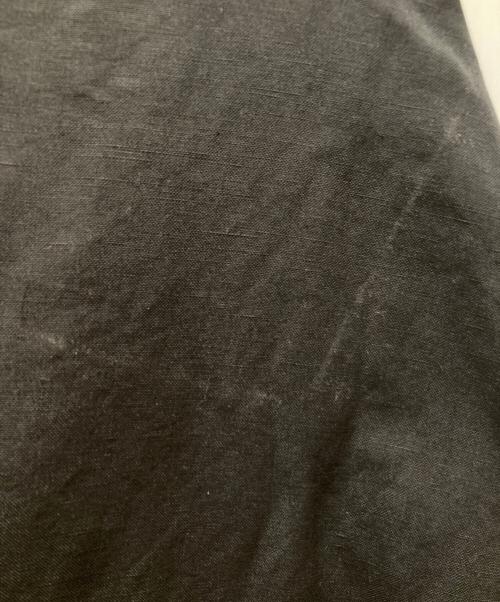 Yohji Yamamoto FEMME（ヨウジヤマモトファム）Yohji Yamamoto FEMME (ヨウジヤマモトファム) シルク混 リネン アシンメトリー スカート ブラック サイズ:1の古着・服飾アイテム