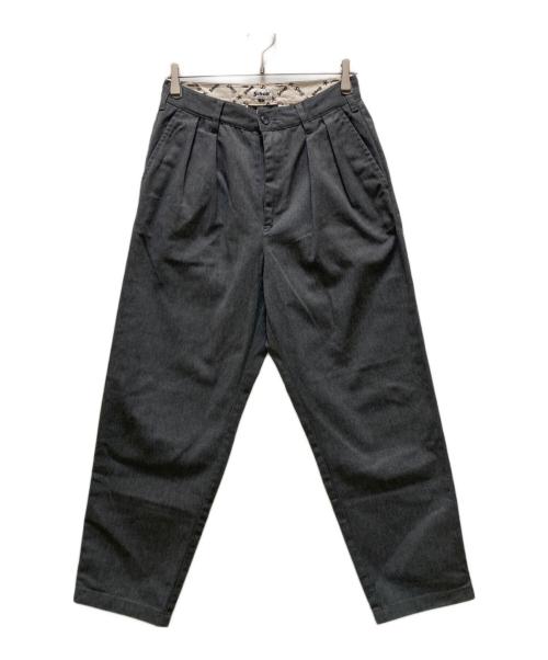 Schott（ショット）Schott (ショット) 2タック ワイド ワークパンツ グレー サイズ:Sの古着・服飾アイテム
