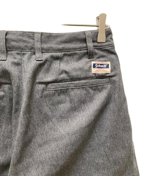 Schott（ショット）Schott (ショット) 2タック ワイド ワークパンツ グレー サイズ:Sの古着・服飾アイテム