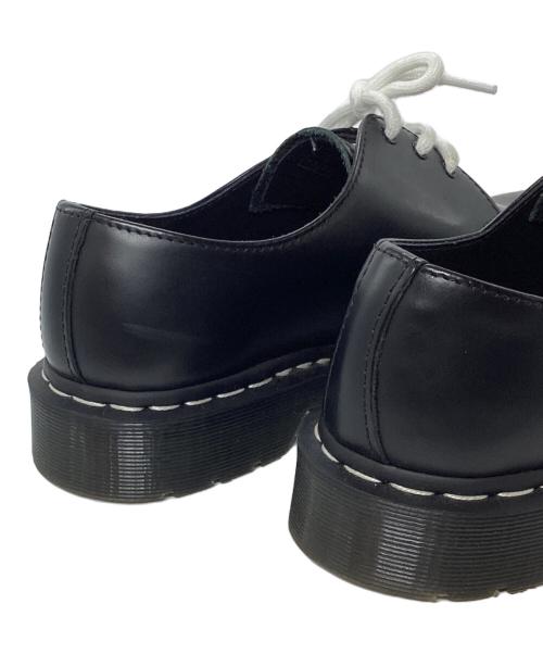 Dr.Martens（ドクターマーチン）Dr.Martens (ドクターマーチン) ホワイトステッチ 3 ホール シューズ ブラック サイズ:UK7の古着・服飾アイテム