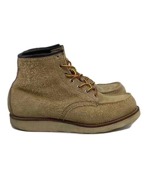 RED WING（レッドウィング）RED WING (レッドウィング) クラシックモックトゥ レースアップブーツ ベージュ サイズ: 7 1/2 Eの古着・服飾アイテム