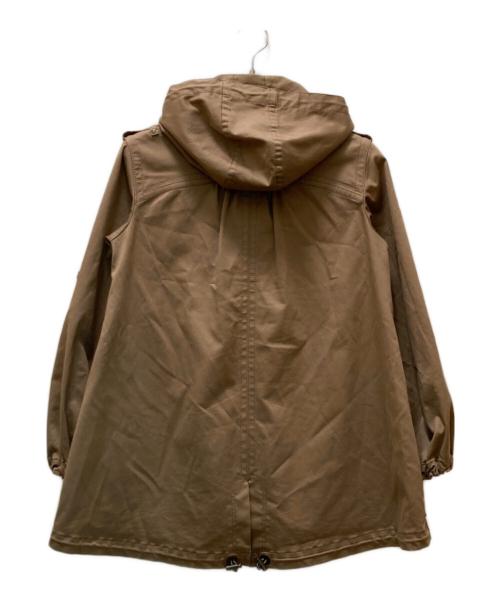 BURBERRY BLUE LABEL（バーバリー ブルー レーベル）BURBERRY BLUE LABEL (バーバリーロンドンブルーレーベル) ロゴスナップボタンフーデッドジャケット ベージュ サイズ:36の古着・服飾アイテム