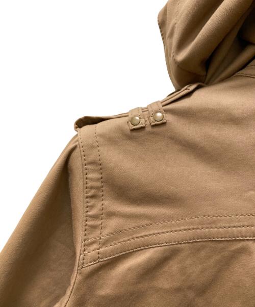 BURBERRY BLUE LABEL（バーバリー ブルー レーベル）BURBERRY BLUE LABEL (バーバリーロンドンブルーレーベル) ロゴスナップボタンフーデッドジャケット ベージュ サイズ:36の古着・服飾アイテム