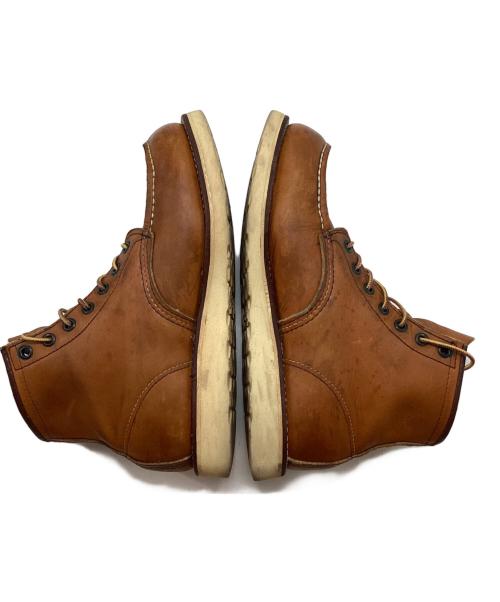 RED WING（レッドウィング）RED WING (レッドウィング) 6インチ クラシックモックトゥ レースアップブーツ ブラウン サイズ:8Eの古着・服飾アイテム