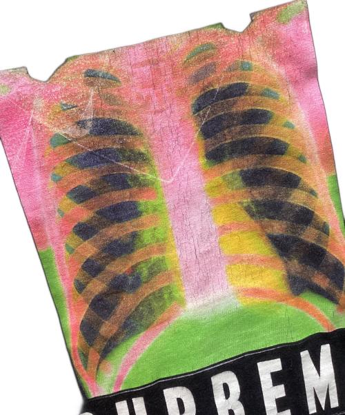 SUPREME（シュプリーム）Supreme (シュプリーム) アバラ プリント ロゴ Tシャツ ブラック サイズ:Mの古着・服飾アイテム