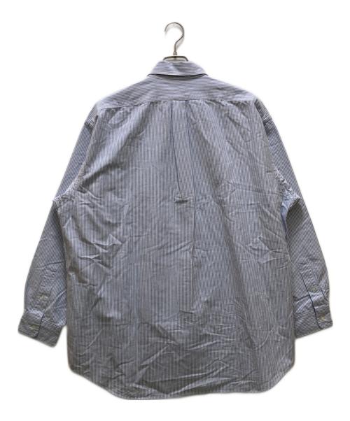 RALPH LAUREN（ラルフローレン）RALPH LAUREN (ラルフローレン) ビッグフィット ストライプボタンダウンシャツ ブルー サイズ:Ⅼの古着・服飾アイテム