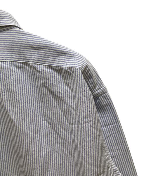 RALPH LAUREN（ラルフローレン）RALPH LAUREN (ラルフローレン) ビッグフィット ストライプボタンダウンシャツ ブルー サイズ:Ⅼの古着・服飾アイテム