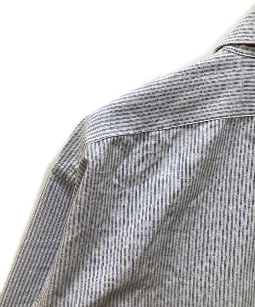 RALPH LAUREN（ラルフローレン）RALPH LAUREN (ラルフローレン) ビッグフィット ストライプボタンダウンシャツ ブルー サイズ:Ⅼの古着・服飾アイテム