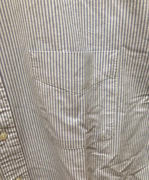 RALPH LAUREN（ラルフローレン）RALPH LAUREN (ラルフローレン) ビッグフィット ストライプボタンダウンシャツ ブルー サイズ:Ⅼの古着・服飾アイテム