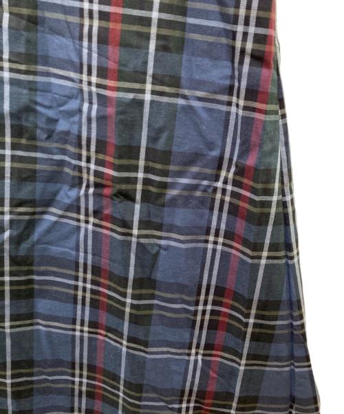 LACOSTE（ラコステ）LACOSTE (ラコステ) BEAMS BOY (ビームスボーイ) 別注チェック プリーツ スカート ネイビー サイズ:38の古着・服飾アイテム