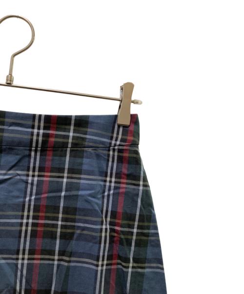 LACOSTE（ラコステ）LACOSTE (ラコステ) BEAMS BOY (ビームスボーイ) 別注チェック プリーツ スカート ネイビー サイズ:38の古着・服飾アイテム