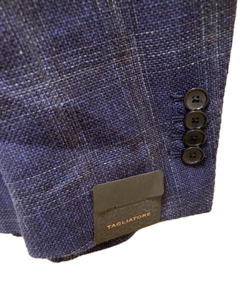 TAGLIATORE（タリアトーレ）TAGLIATORE (タリアトーレ) 2Bチェックテーラードジャケット ネイビー サイズ: 56/Rの古着・服飾アイテム