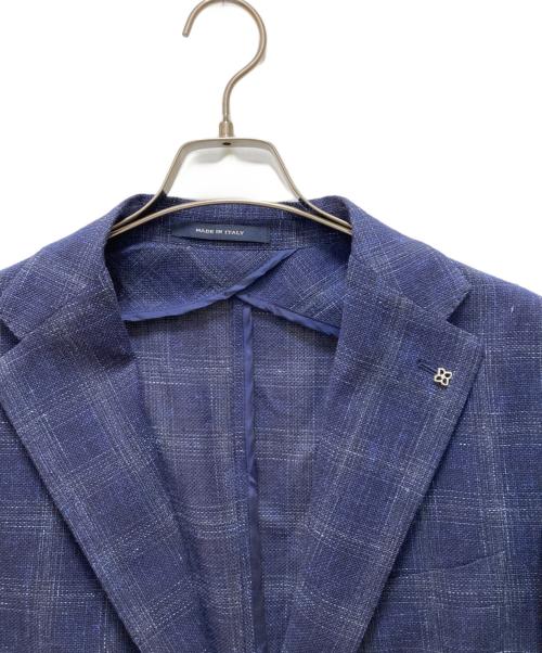 TAGLIATORE（タリアトーレ）TAGLIATORE (タリアトーレ) 2Bチェックテーラードジャケット ネイビー サイズ: 56/Rの古着・服飾アイテム