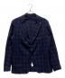 TAGLIATORE（タリアトーレ）の古着「2Bチェックテーラードジャケット」｜ネイビー