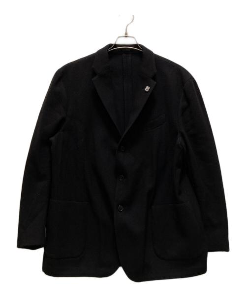 LARDINI（ラルディーニ）LARDINI (ラルディーニ) 3Bウールジャガードテーラードジャケット ブラック サイズ:60 REGの古着・服飾アイテム