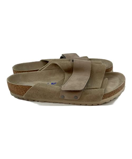 BIRKENSTOCK（ビルケンシュトック）BIRKENSTOCK (ビルケンシュトック) キョウト ヌバック・スウェード ベルクロサンダル ベージュ サイズ:28cmの古着・服飾アイテム