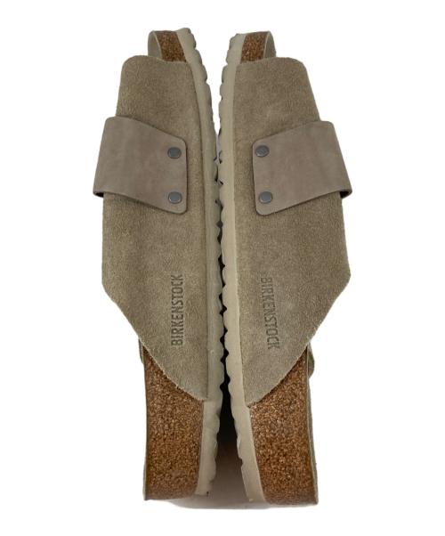 BIRKENSTOCK（ビルケンシュトック）BIRKENSTOCK (ビルケンシュトック) キョウト ヌバック・スウェード ベルクロサンダル ベージュ サイズ:28cmの古着・服飾アイテム