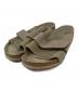 BIRKENSTOCK（ビルケンシュトック）の古着「キョウト ヌバック・スウェード ベルクロサンダル」｜ベージュ
