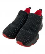 Christian Louboutinクリスチャン・ルブタン）の古着「スパイク ソック ドナ ネオ プレーン スリッポン」｜ブラック