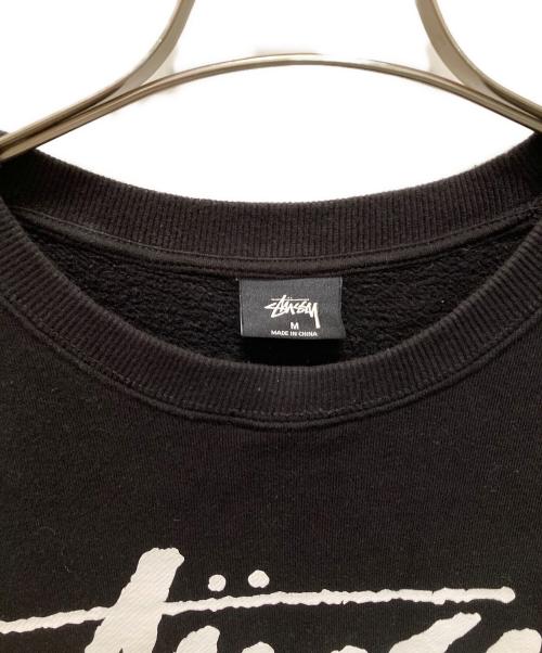 stussy（ステューシー）stussy (ステューシー) WORLD TOUR  スウエット ブラック サイズ:Mの古着・服飾アイテム