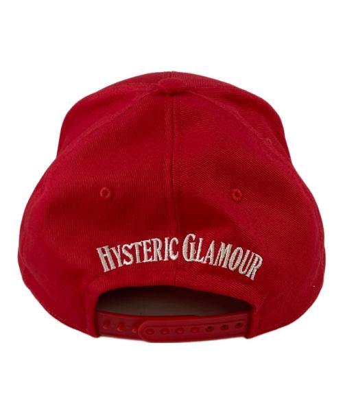 Hysteric Glamour（ヒステリックグラマー）Hysteric Glamour (ヒステリックグラマー) HYS WHISKY刺繍 キャップ レッド サイズ:Freeの古着・服飾アイテム