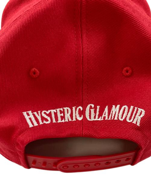Hysteric Glamour（ヒステリックグラマー）Hysteric Glamour (ヒステリックグラマー) HYS WHISKY刺繍 キャップ レッド サイズ:Freeの古着・服飾アイテム