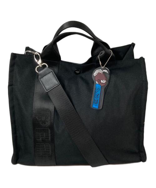 ear PAPILLONNER（イアパピヨネ）ear PAPILLONNER (イアパピヨネ) PEZ (ペッツ) 2WAYミディアムトートバッグ ブラックの古着・服飾アイテム
