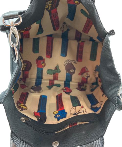 ear PAPILLONNER（イアパピヨネ）ear PAPILLONNER (イアパピヨネ) PEZ (ペッツ) 2WAYミディアムトートバッグ ブラックの古着・服飾アイテム