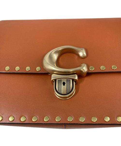 COACH（コーチ）COACH (コーチ) ストゥディオ ショルダー バッグ・リベット ブラウンの古着・服飾アイテム