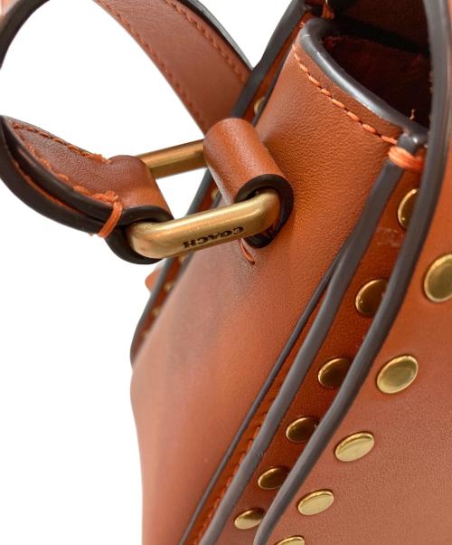 COACH（コーチ）COACH (コーチ) ストゥディオ ショルダー バッグ・リベット ブラウンの古着・服飾アイテム