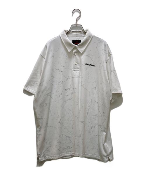 BRIEFING（ブリーフィング）BRIEFING (ブリーフィング) メンズタイダイシャツリラックスフィット ホワイト サイズ:Ｌの古着・服飾アイテム